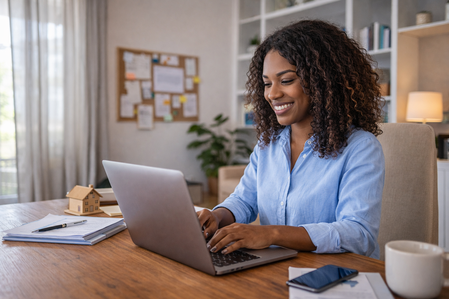 Find real estate agent by ZIP code online using laptop at home